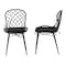 Baxton Studio Sabelle Modern Bohemian Black Finished Rattan and Metal 2-Piece Dining Chair Set, PR 231-2PC-12820-ZORO - alternate 9